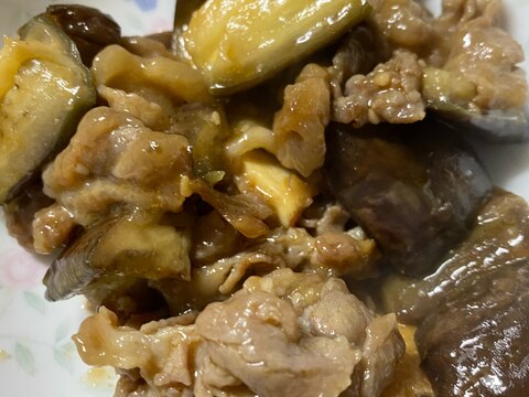 豚肉とナスのとあつあげのいためもの